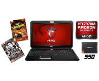MSI GX60 1AC-009XPL A10-4600M/8GB/128+750/7HP64X - 116755 - zdjęcie 1